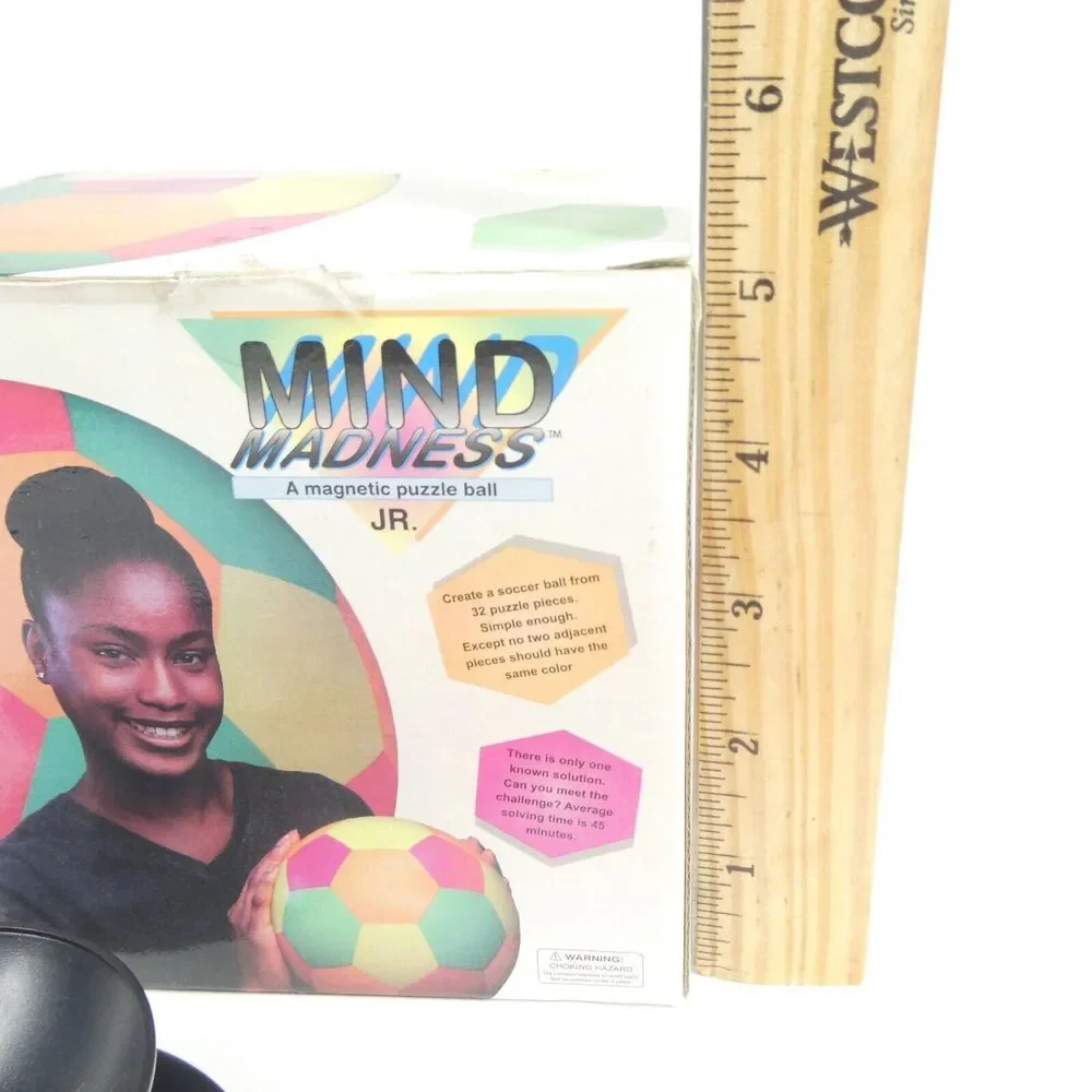 Mind Madness Jr. Magnetic Puzzle Ball Vintage Huntar 1990s w/Box